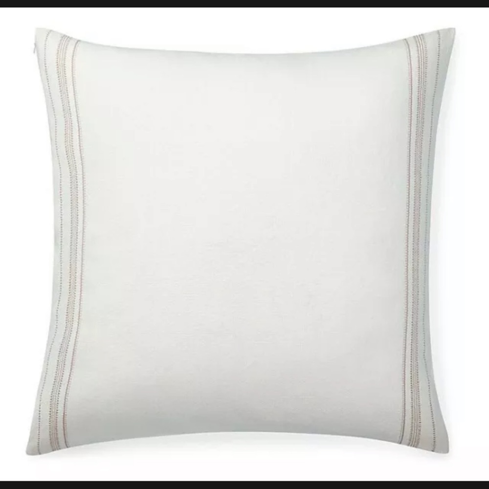 Ralph Lauren Mason Frame Woven (1) Euro Sham $170 Cream/Taupe